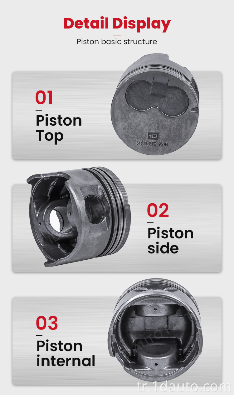 Toyota 3L Motor Pistonu Toyota 3L Engine Piston